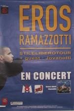 Poster Ramazzotti Eros 2002 affiche grand format 80X120Cm vintage
