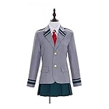 [ＨＩＭＯＥ] 僕のヒーローアカデミア 風 雄英高校 男子制服 女子制服 緑谷 出久 爆豪勝己 飯田天哉 轟焦凍 風 麗日 お茶子 蛙吹 梅雨 風 コスプレ衣装 コスチューム (Lサイズ, 女性)