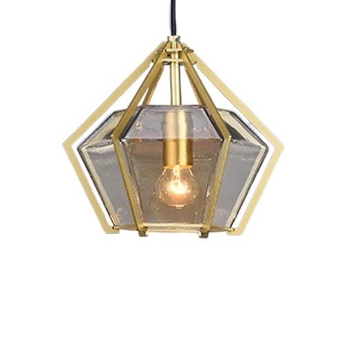 Suspension en verre géométrique pour créer une ambiance chaleureuse dans votre salle à manger
