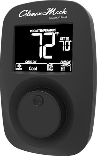 Coleman 9420A382 Heat/Cool Wall Thermostat - Digital Black