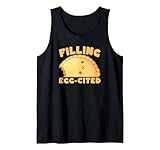 Relleno de Huevo citado Kawaii Empanada Juego de Palabras Camiseta sin Mangas