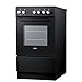 Summit 24” Electric Smooth Top Range, Large 2.44 cu.ft. oven. ADA Compliant, Black - REXT24BL(Black, 24 Inch)