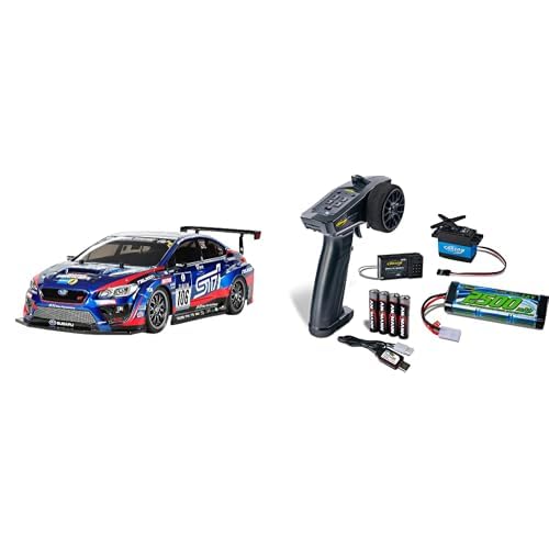 TAMIYA 58645 1:10 RC Subaru WRX STI 24H Nürburgring TT-02 + Komplettset Start, ferngesteuertes Auto/Fahrzeug, Modellbau, Bausatz, Hobby, Zusammenbauen