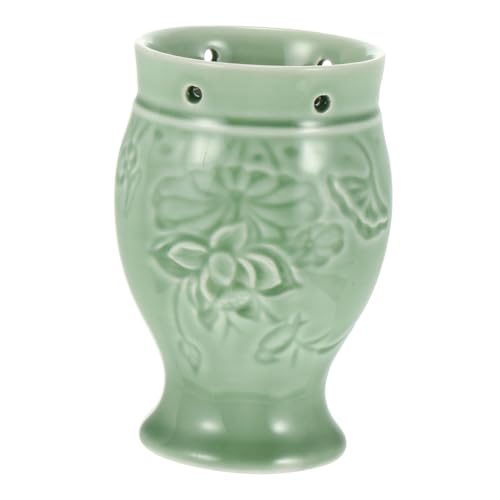 NOLITOY Porcelain Moxibustion Box Moxibustion Moxa Device Pot for Body Circulation