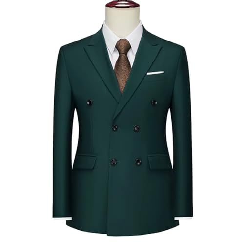 Men Formal Slim Blazer Peak Lapel Double Breasted Dinner Jacket for Wedding or Events3