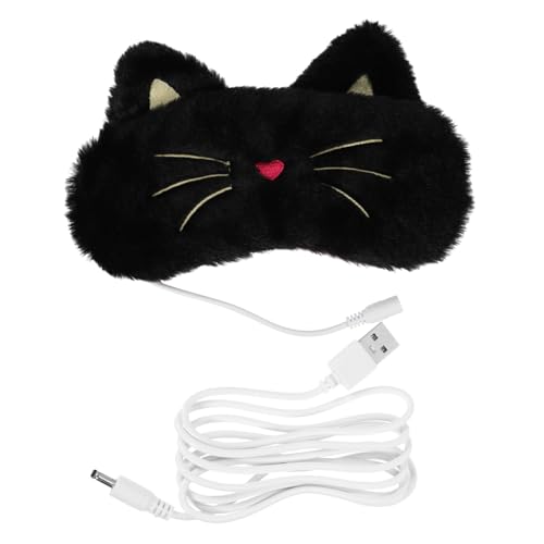 MOTHNUR Antifaz Térmico USB para Dormir con Diseño Máscara de Ojos con Calefacción Magnética Cobertura Completa para Bloqueo de Luz Suave y Transpirable para Aliviar Ojeras y Bolsas