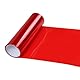 120x30cm Scheinwerfer Folie Rot,Tönungsfolie Auto,Rote Folie Transparent,Rückleuchten Folie Aufkleber,Selbstklebende Scheinwerfer TailLights Tönung Vinyl Film,Auto Folie