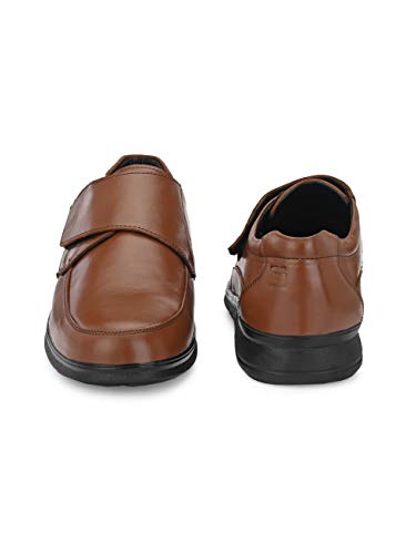 Image of Eego Italy Men's Genuine Leather Plus Size Formal Fastening Slip On Shoes