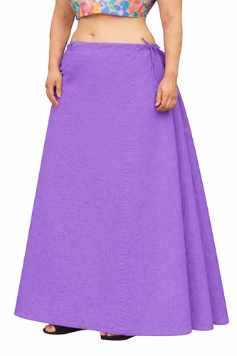Image of CITIX Pure Cotton Petticoat for Woman Saree | Adujastable Drawstring Waist