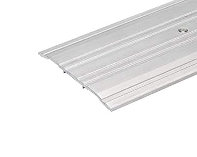 4" Wide x 1/4" High Corrugated Aluminum Threshold (8 FT [96 3/4"] Long)