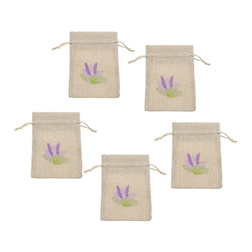 5 bolsas sachet vacías con cordón fragancia lavanda miniatura 1