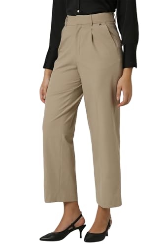 Image of Van Heusen Women's High Rise Regular Casual Pants (VWTPPRGFY68182 Khaki 32)