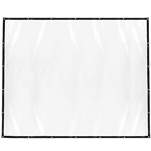 Plcnn Lona transparente de 3 x 2,5 m, impermeable, a prueba de polvo, con ojales, lona de jardín, cubierta de plantas para patio, toldo, suministros de muebles al aire libre