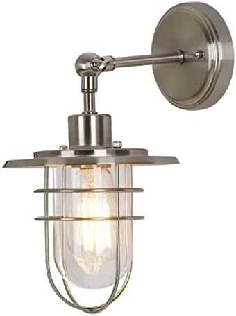 1-Light Brushed Nickel Wall Sconce