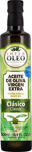 InterOleo - Aceite de Oliva Virgen Extra (AOVE) Clásico, Monovarietal Picual, Sabor Suave, Extracción en Frío, 500 ml