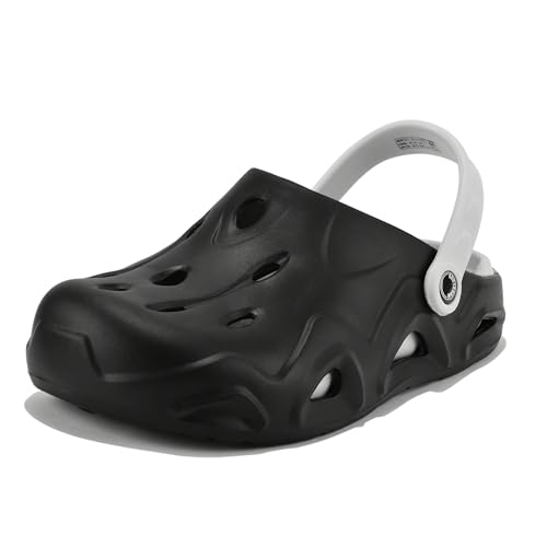Image of Woodland Men's Black /Lgrey Eva Slides-UK-5 (EURO 39)