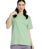 Earthstick Peak Performance Women's Oversize Fit T-Shirt for Gym, Camping, Hiking, and Beyond (X-Large, Lime)