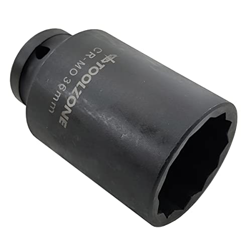 36mm Deep Impact Socket 1/2" Drive Hub Nut Flywheel Socket Bi Hex 12-Point 2 36mm Deep Impact Socket 1/2" Drive Hub Nut Flywheel Socket Bi Hex 12-Point - Image 2