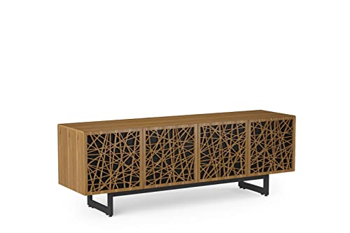 BDI Furniture Elements Quad Cabinet Ricochet Doors, Media Base, Walnut Finish - Thumbnail 2