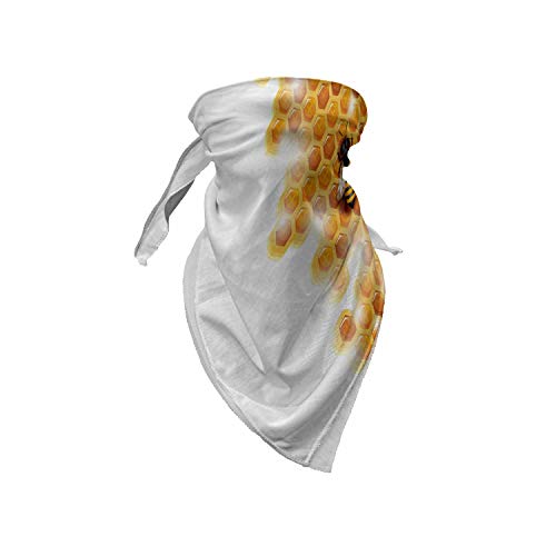 Lunarable BAN_29093 Unisex Bandana, Nature Spring Season Artwork Bees thumb #1