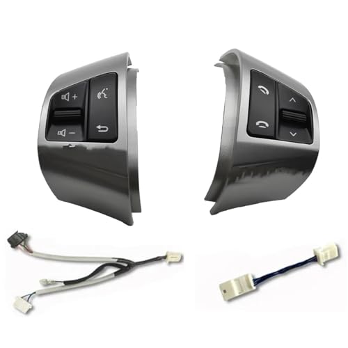 Boutons commande volant Hyundai Elantra HD 2008-2011 argent 8 touches