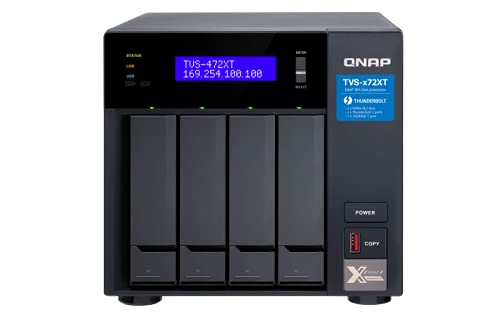 Preisvergleich Produktbild Qnap TVS-472XT-i3-4G 4-Bay-Desktop-NAS-Gehäuse, único