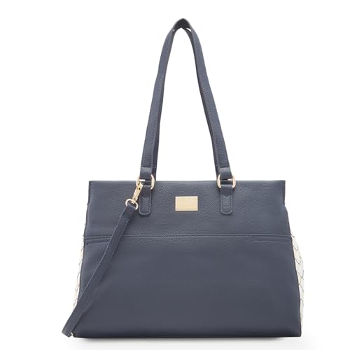 Image of Caprese Shane Satchel Bag, Large | Sleek Solid Designed Shoulder Bag for Women with Adjustable Sling Strap | Easy Back Access Pocket & Spacious | Perfect for College & Office Use