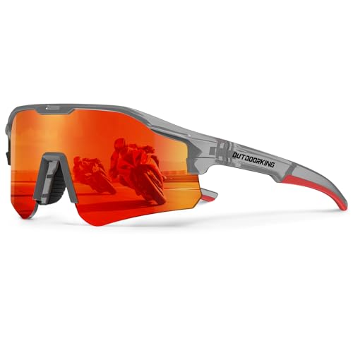 Image of Sport Polarized Sunglasses for Men and Women, Stylish and Lightweight Cycling Sunglasses with UV400 Protection
