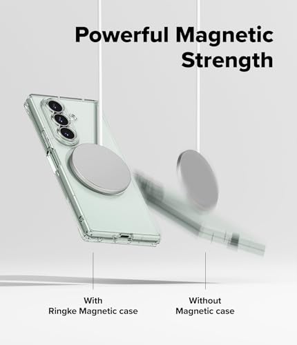 Image of Ringke PC Fusion Designed for Samsung Galaxy Z Fold 7 Case [Compatible with MagSafe] Slim Transparent Scratch Resistant Protective Cover with Shockproof Back Cover - Magnetic Clear
