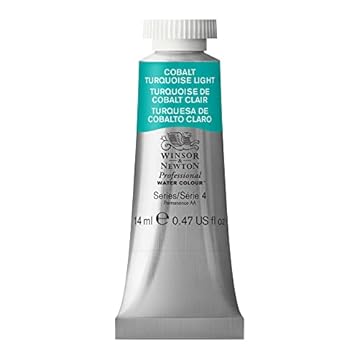 Winsor & Newton Professional Watercolour Paint, Artist Quality, Finest Pigments, Cobalt Turquoise Light, 14 ml Tube