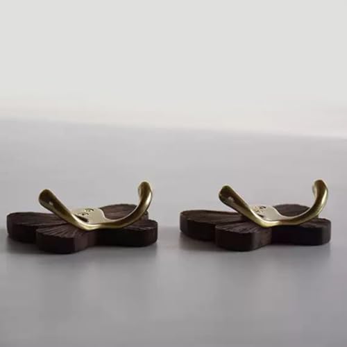Gancho de pared de mariposa en madera maciza para colgar ropa 7