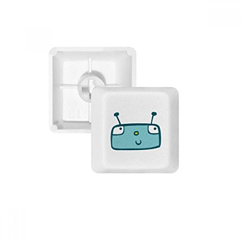 Teclas PBT Universo Alien Robot azul blanca OEM no marcado