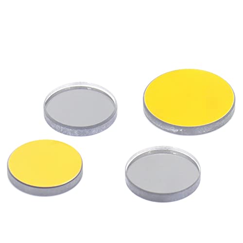 3Pcs K9 CO2 Laser Reflection Mirror D20 D25mm Glassmaterial with Golden Coating for Co2 Laser Engraver Cutter Machine(25x3mm)