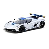1:64 Diecast Model Car Compatible with Koenigsegg Jesko Attack Silver Limited Edition by Tarmac Works T64G-TL052-SL