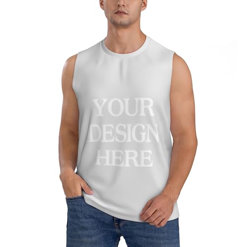 Custom Men's Tank Tops Running Shirts Print Your Logo Text Causal Sleeveless Undershirts Customized Tank Top4