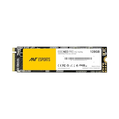 Image of Ant Esports 690 Neo Pro M.2 NVME 128GB Internal Solid State Drive /SSD with NMVE PCIe Gen3x4 Drive Supporting The PCI Express 3.1, speeds Upto Read /Write - 1600 /1100 MB /s Compatible with PC and Laptop