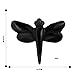 Artistone Black Obsidian Dragonfly Statue Healing Crystals Hand Carved Cute Animal Figurine, Worry Stone for Anxiety Relif Home Desk Decor Wall Decoration