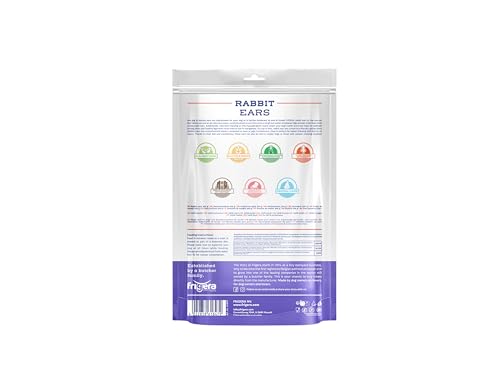 Frigera Kaninchenohren 250g – Natürliche, Proteinreiche Leckerlis für Hunde, Gluten- und Getreidefrei, Geruchsarm, Unterstützt eine Gesunde Verdauung.