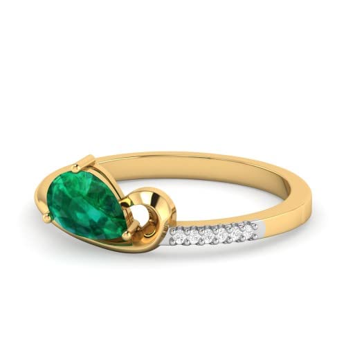 pc jeweller Yellow Gold and Diamond Ring for Women-picture-30