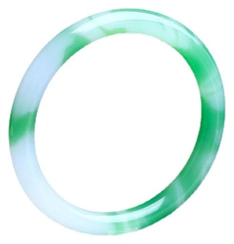 Bracelet en jade vert fin rond pour femme avec perles d'agate véritable