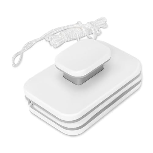 Magnetic Window Cleaner, Double Sided Window Cleaner with Strong Magnets, Windshield Wow Magnetic Car Window Cleaner with Anti Falling Rope, Windshield & Glass 3-10mm (Rectangular-A)