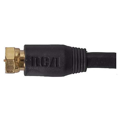 7.6M/25' RG6 Black Indoor/Outdoor Coax Cable, with Connector Amazon