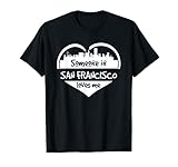 Alguien en San Francisco Me ama San Francisco CA Heart Camiseta
