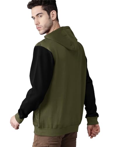 Image of EYEBOGLER Men's Printed Cotton Blend Hooded Neck Full Sleeves Sweatshirt