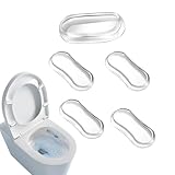Paracolpi adesivi per sedile WC, per sedile WC, lunga durata, dimensioni compatte, 5 x 2 x 1 cm, 5 pezzi, per casa, hotel, dormitorio, servizi igienici scolastici