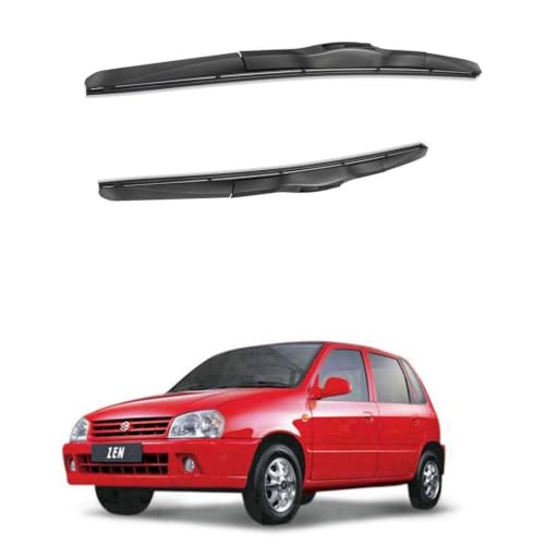 Image of Oshotto Frameless (O.E.M Type) Replacement Wiper Blades Compatible with Maruti Suzuki Zen (19 inch / 16 inch)