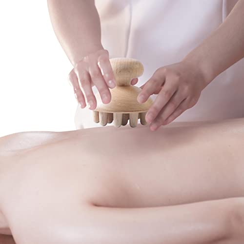 Niktule Masajeador Anticelulítico - Masajeador de Champiñones de Madera Natural | Herramientas para Copa de Masaje anticelulítico para Modelar el Cuerpo, Adecuado para Cuello, Cabeza, Hombros, Vida Cover