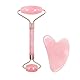 2 Stück Gua Sha Stein, Gua Sha Roller Gesicht gua sha set für Hautpflege-Routine, Gesichtsroller Face Roller für Gesicht, Hals und Körper Muskelentspannung