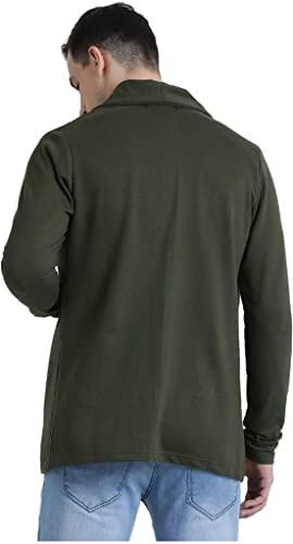 Image of PAUSE Sport Men's & Boy's Cotton Cardigan Regular Full Sleeves Shrug for Casual Wear, Fashion Wear (Grey NPS PASRG01181199-GY)