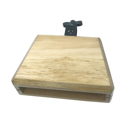 image for TUOREN Wood Block 6.9 Inch Wooden Jam Block Mountable Hand Percussion 